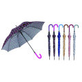 Красочные DOT 3 раза вручную Алюминиевый зонтик (КПС-3FM21083939R)